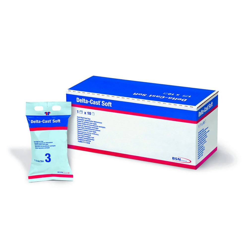 Delta-Cast Soft Stützverband 3,6 m x 5,0 cm, weiß (10 Stck.)