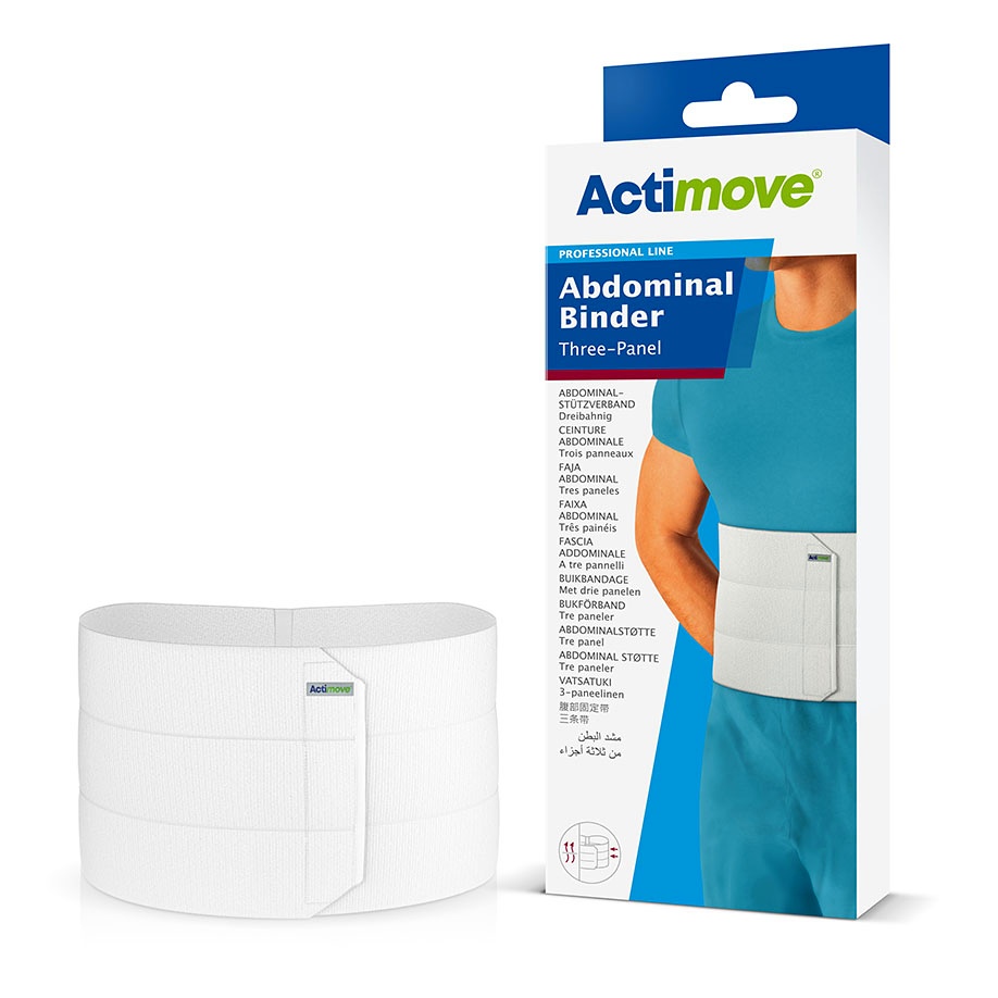 Actimove Abdominal Binder Comfort Gr. M, für Körperumfang 115-155 cm, weiß