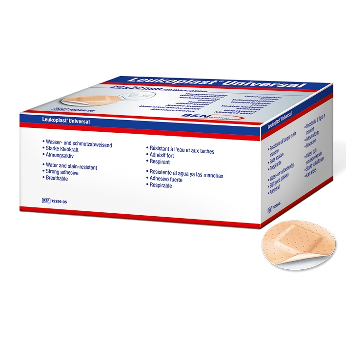 [BSN 7646103] Leukoplast Universal Wundstrips Ø 2,2 cm (250 Stck.)
