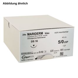 MARIDERM DS 24 3/0=2, blau, monofil Nahtmaterial Fadenlänge 45 cm (24 Stck.)
