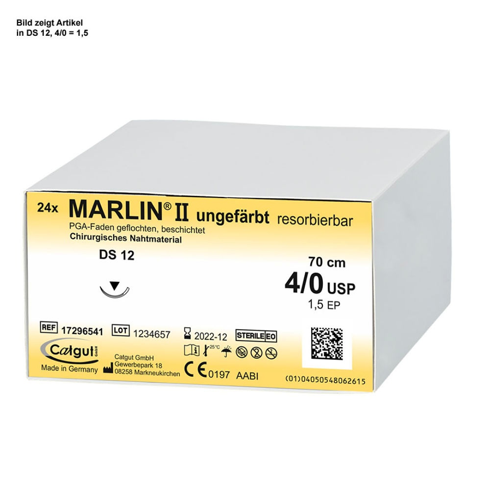 MARLIN II HR 17 4/0=1,5, violett Nahtmaterial Fadenlänge 70 cm (24 Stck.)