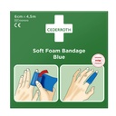 Cederroth Soft Foam Bandage Blue Selbstklebendes Pflaster 6 cm x 4,5 m