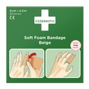 Cederroth Soft Foam Bandage Beige Selbstklebendes Pflaster 6 cm x 4,5 m