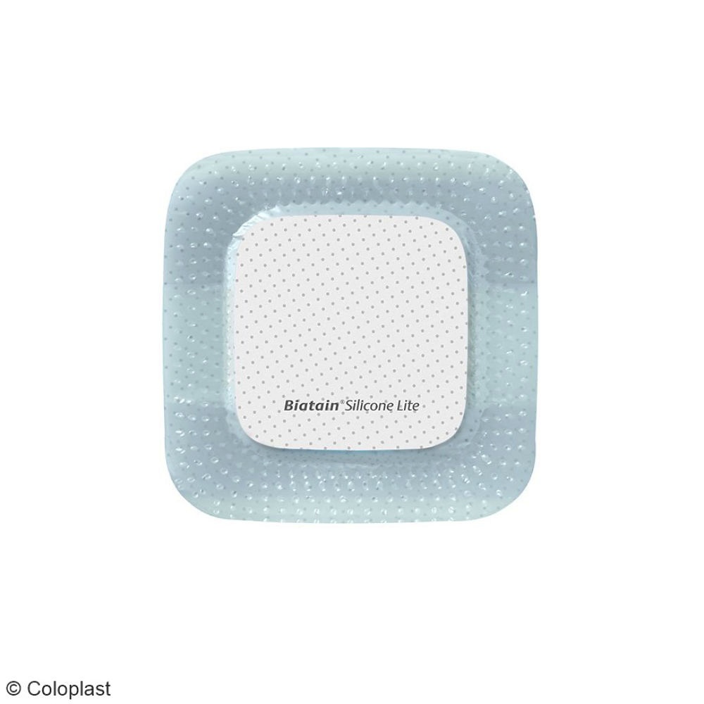 Biatain Silicone Lite Schaumverband Steril, 7,5 x 7,5 cm (10 Stck.)