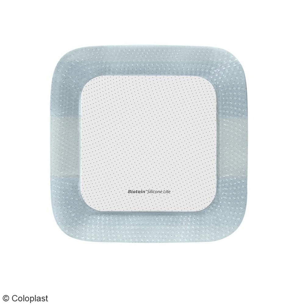 Biatain Silicone Lite Schaumverband Steril, 12,5 x 12,5 cm (10 Stck.)