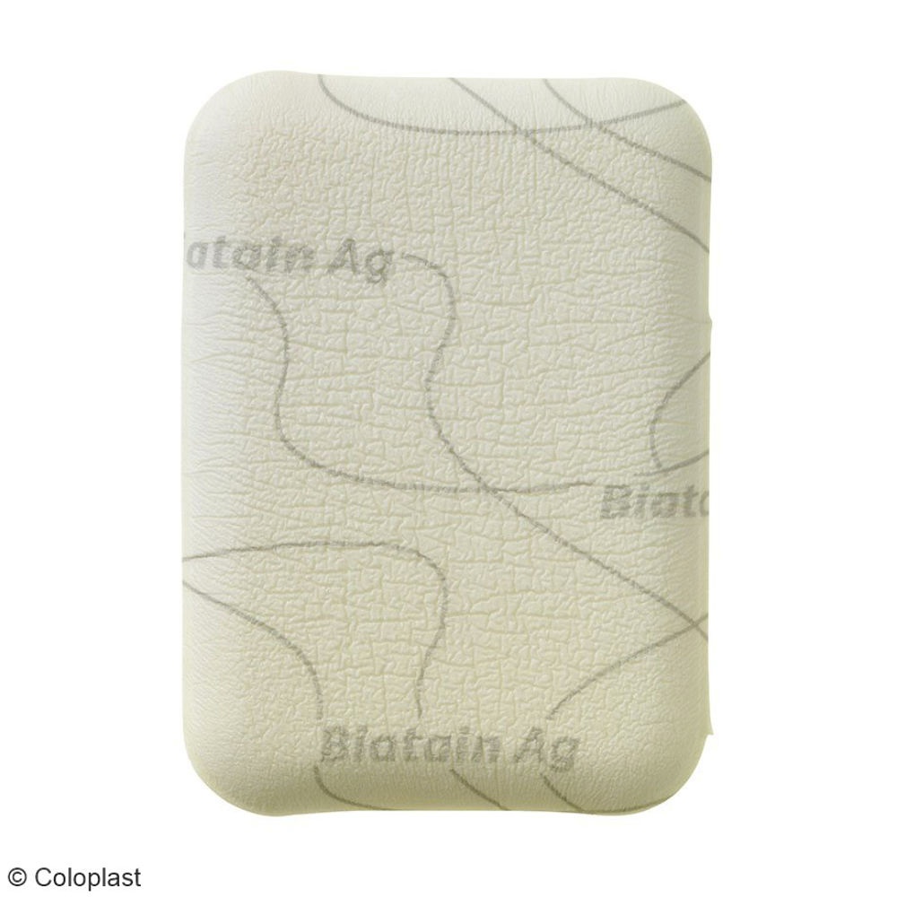 [COL 5105] Biatain Ag Schaumverband mit Silber Steril, 5 x 7 cm (5 Stck.)