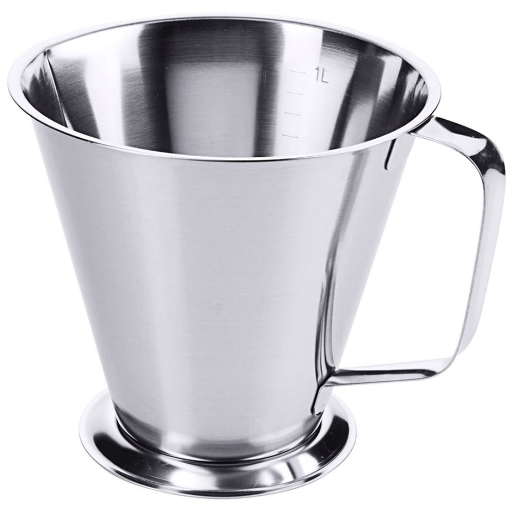 Messbecher mit Fuß, 1,0 Ltr., Höhe 14 cm