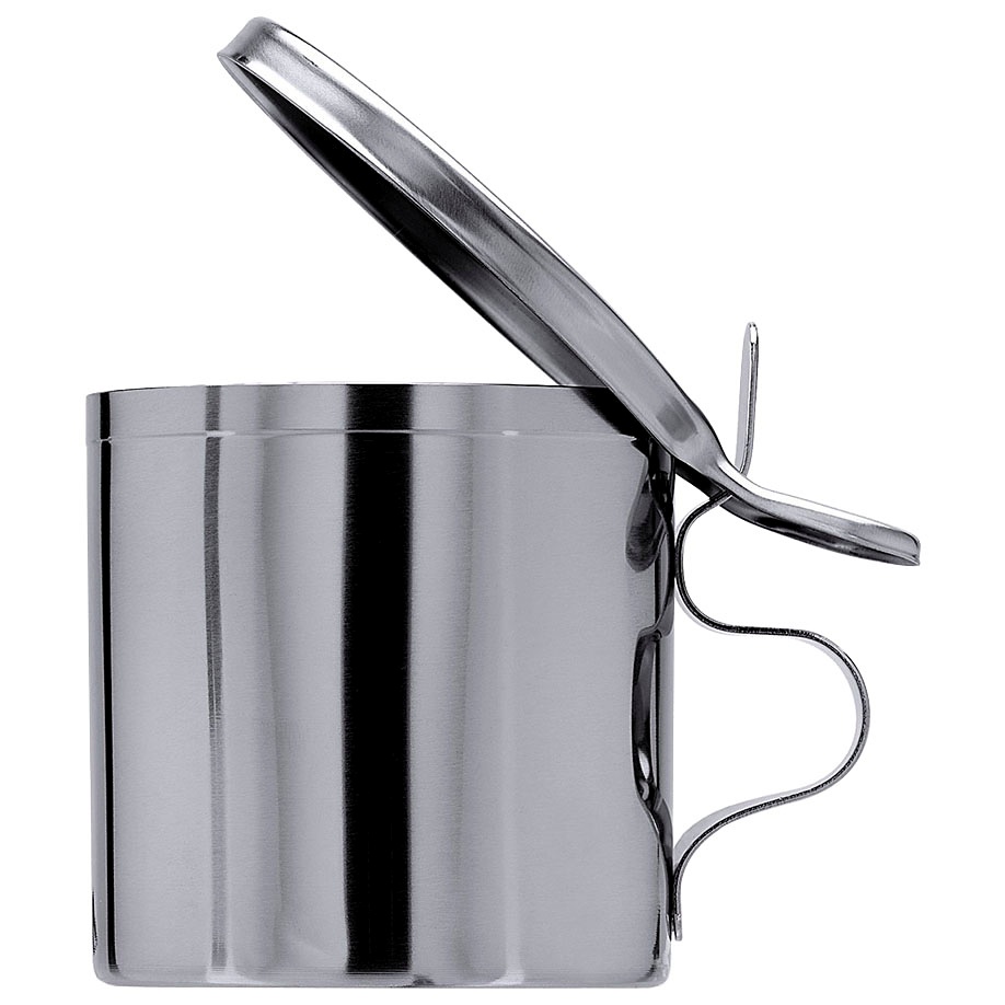 Sputumbecher mit Einhandklappdeckel 0,4 Ltr., Ø 8,5 cm