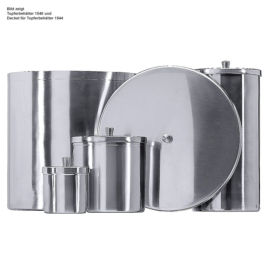 [CON 1540/010] Watte- und Tupferbehälter Ø 6 cm, Höhe 6 cm, 0,15 Ltr.