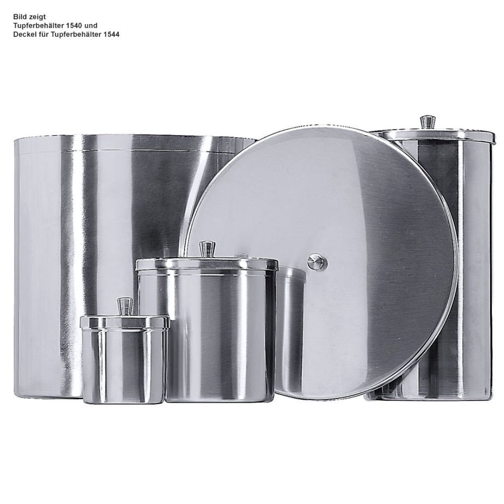 [CON 1540/060] Watte- und Tupferbehälter Ø 12 cm, Höhe 12 cm, 1,25 Ltr.