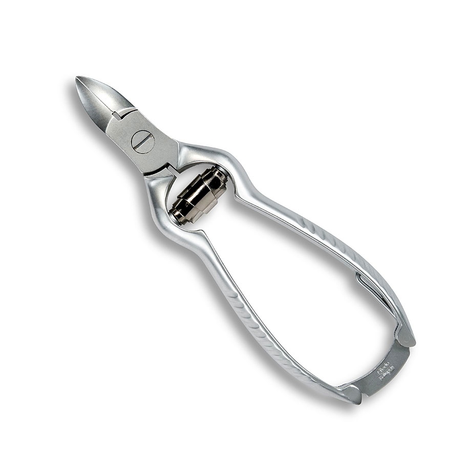 [CRE 05411] Credo Nagelzange mit Pufferfeder 13 cm Mattverchromt - Blisterverpackung