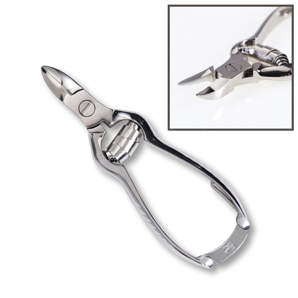 [CRE 164340] Credo Nagelzange mit Pufferfeder 12 cm Vernickelt - Blisterverpackung