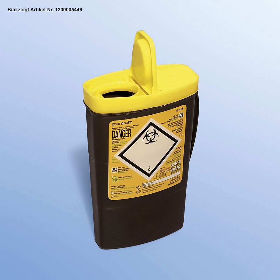 [DAH 1200005445] Sharpsafe Exchange Abwurfbehälter 0,45 Ltr. 5. Generation
