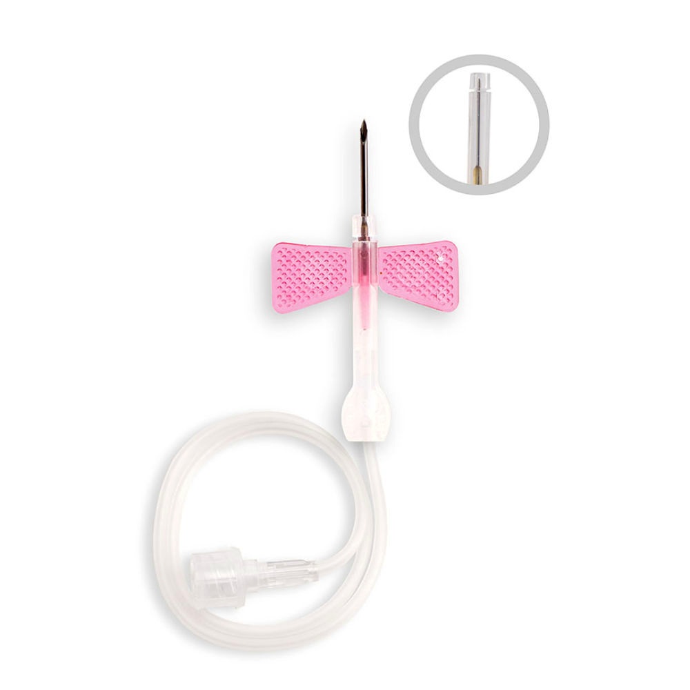 [DIS 47018] ECOFLO Sicherheits-Perfusionsbesteck rosa