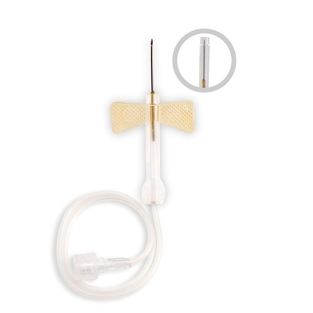 ECOFLO Sicherheits-Perfusionsbesteck gelb