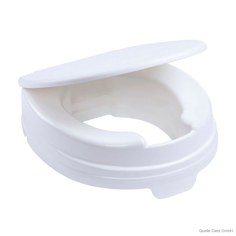 [DIZ 000111] Toilettensitzerhöhung Relaxon Basic weiß mit Deckel