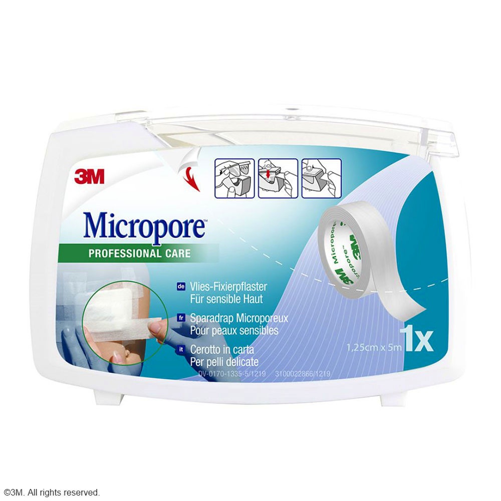 [DMM 1530NP-0SD] Micropore Vliespflaster weiß mit Roller