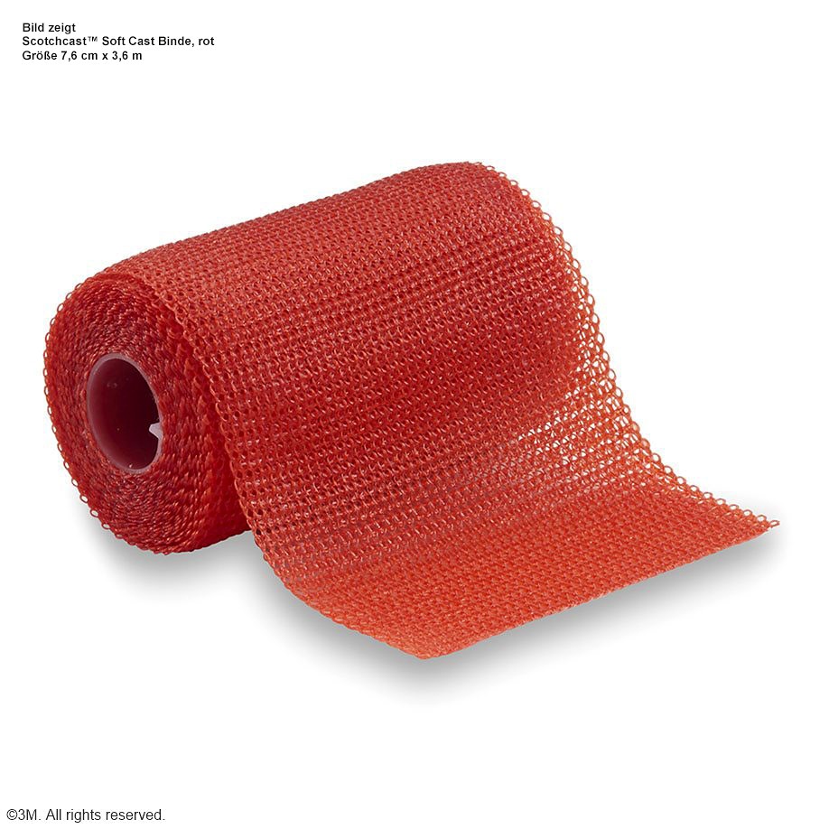 Scotchcast Soft Cast Stützverband rot 2,0cm x 10,0cm