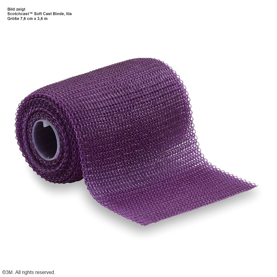 Scotchcast Soft Cast Stützverband violett 7,6cm x 3cm