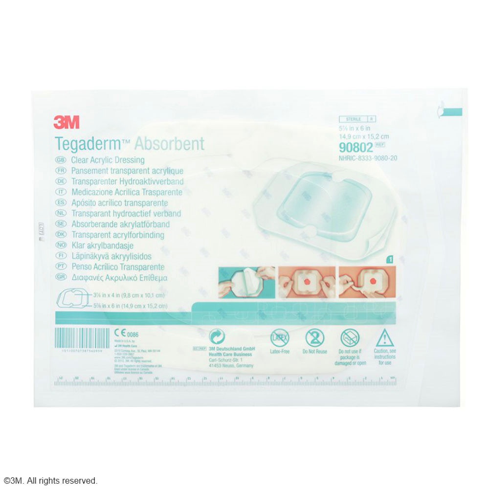[DMM 90802] Tegaderm Absorbent Acrylverband quadratisch