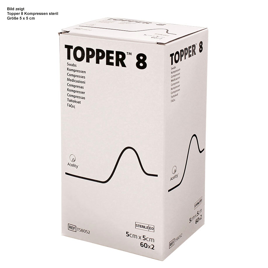 [DMM TS8202] Topper 8 Vlies Kompressen steril