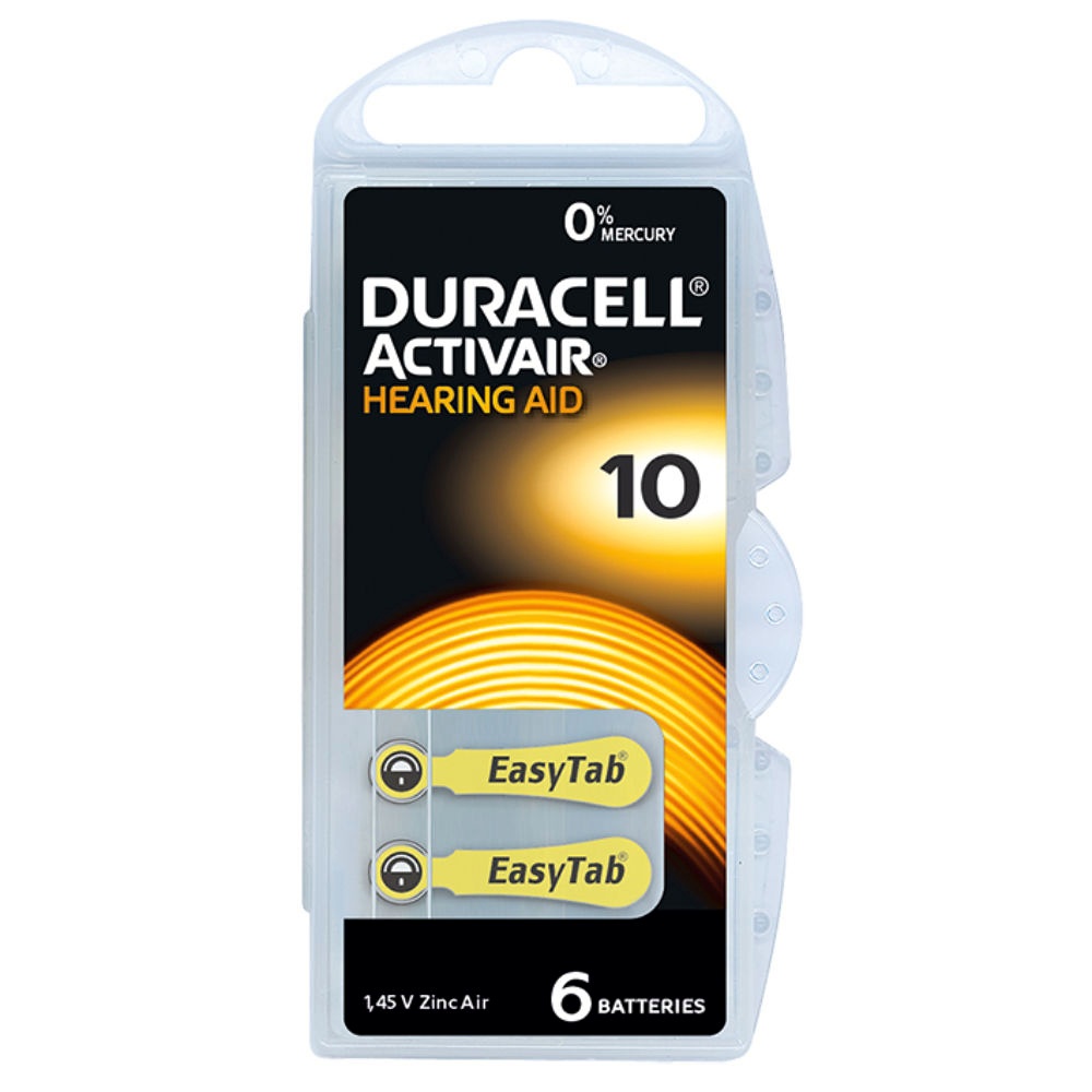 [DUR DA10] Activair Hörgerätebatterie Typ