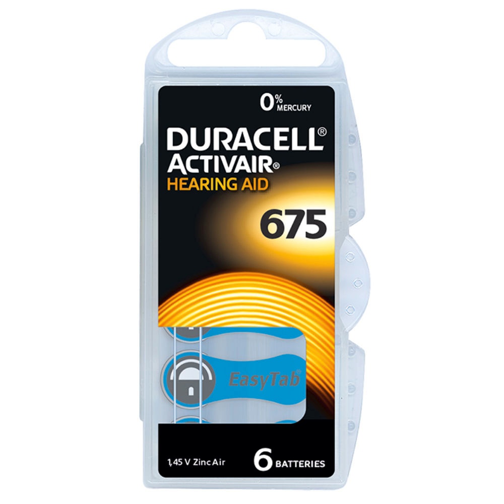 [DUR DA675] Activair Hörgerätebatterien Typ DA
