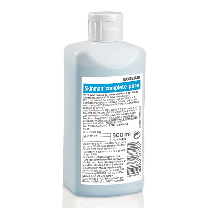 Händedesinfektion Skinman complete pure