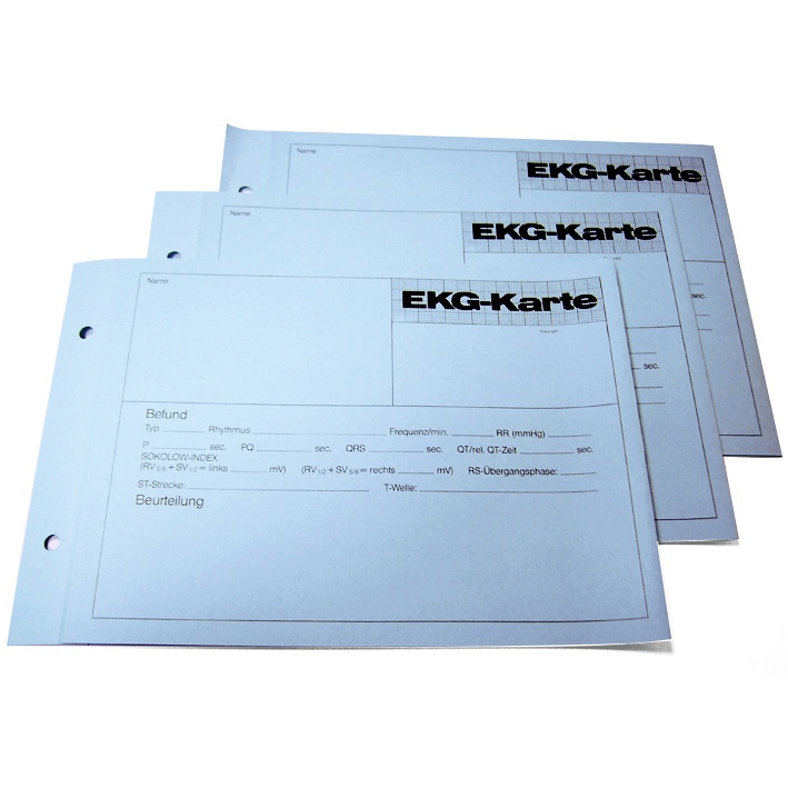 [EKG 849000] EKG-Karten blau