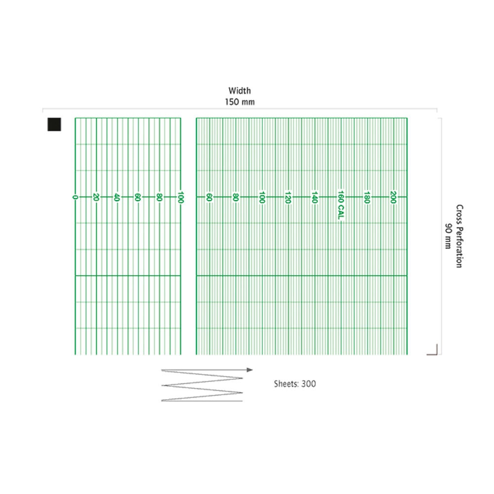 [EKG FQS1502790] Nihon Kohden CTG-Papier 300 Blatt