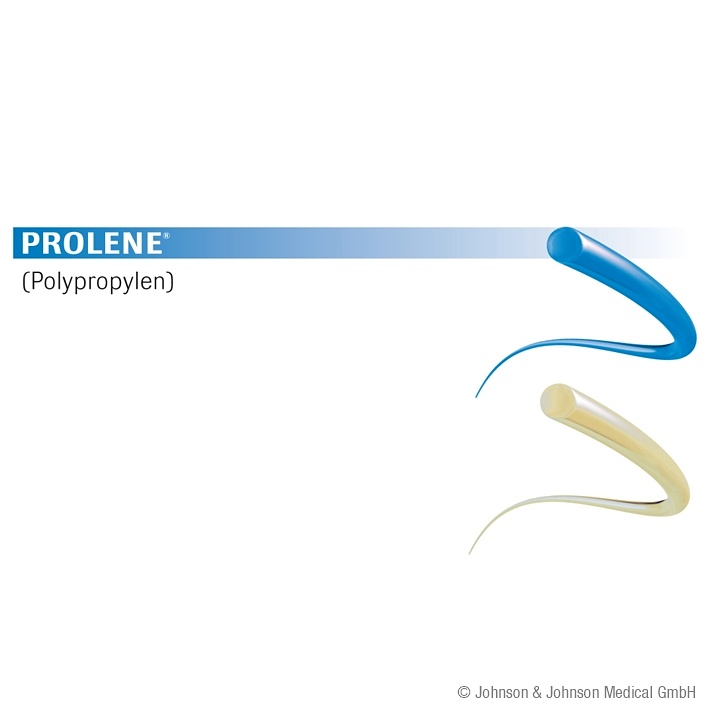 [ETH 1713G] Nahtmaterial PROLENE monofil blau STC6 10/0 0,2. Fadenlänge