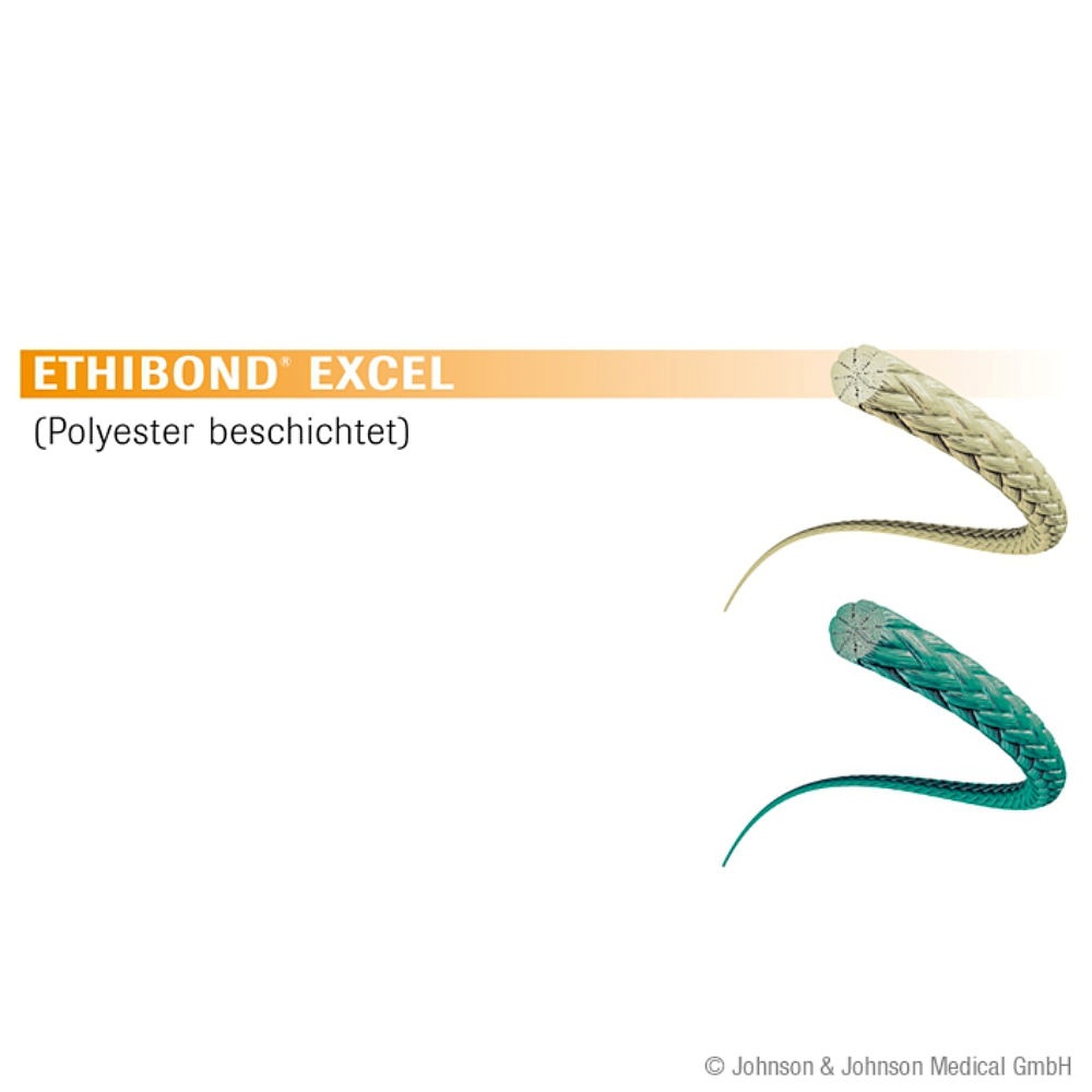 [ETH 6951H] ETHIBOND EXCEL Nahtmaterial grün geflochten 5/0