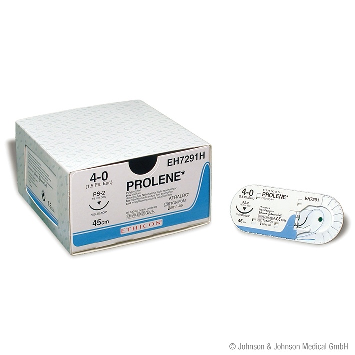 [ETH EH7291H] PROLENE Nahtmaterial monofil blau 4/0
