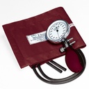 Prakticus II Blutdruckmessgerät Ø 68 mm 2-Schlauch, burgund, kpl. Im Etui