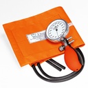 Prakticus II Blutdruckmessgerät Ø 68 mm 2-Schlauch, orange, kpl. Im Etui