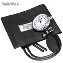 Prakticus II Blutdruckmessgerät Ø 68 mm 2-Schlauch, schwarz, kpl. Im Etui