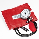 Prakticus II Blutdruckmessgerät Ø 68 mm 2-Schlauch, rot, kpl. Im Etui