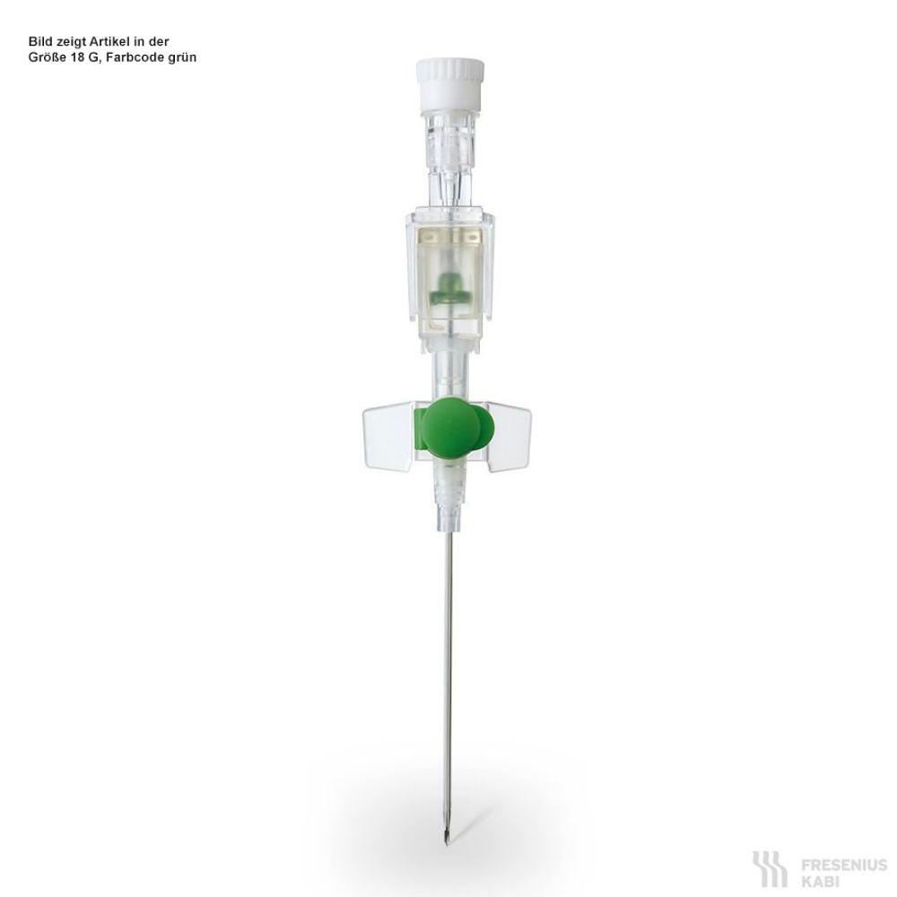 Vasodrop Safety Venenverweilkanüle, PUR 22 G, 0,90 x 25 mm, blau
