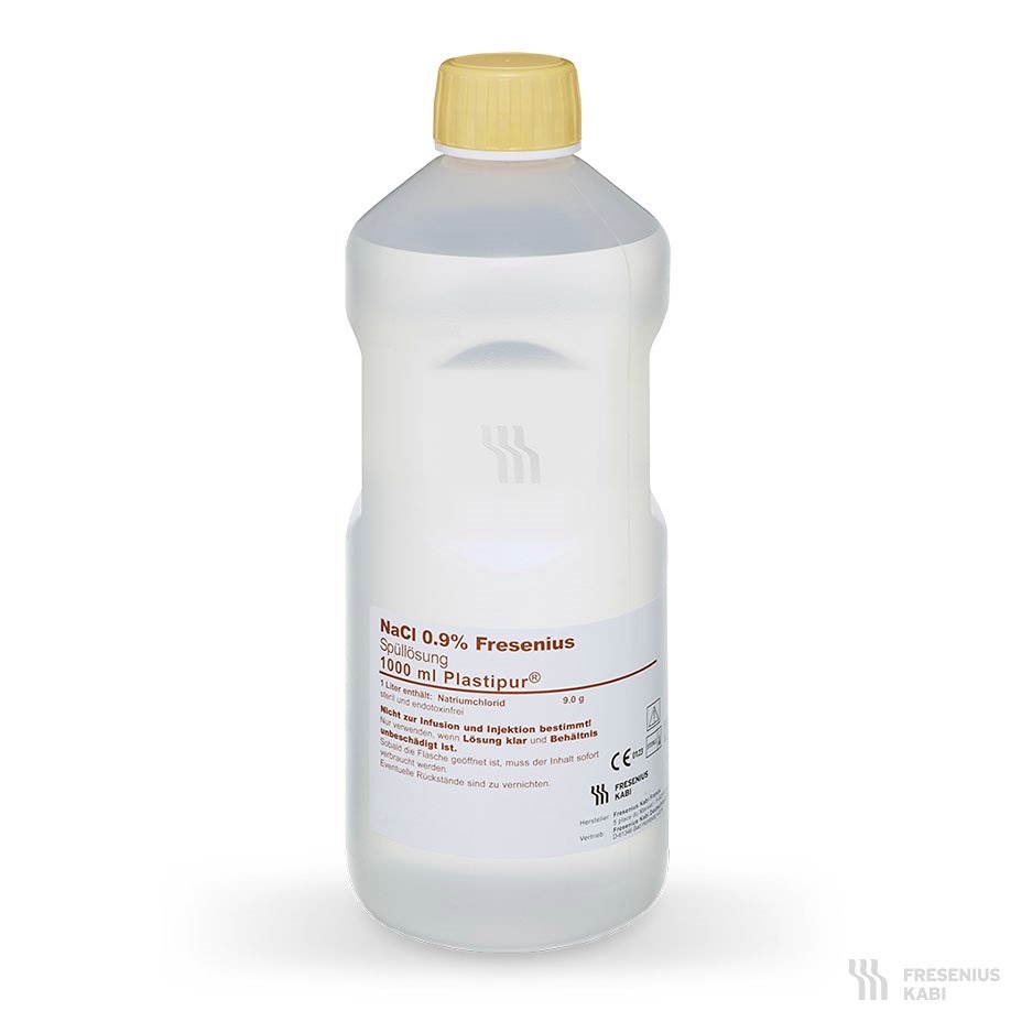 [FRE B230423] NaCl. 0,9 % Fresenius, Plastipur (6 x 1000 ml)