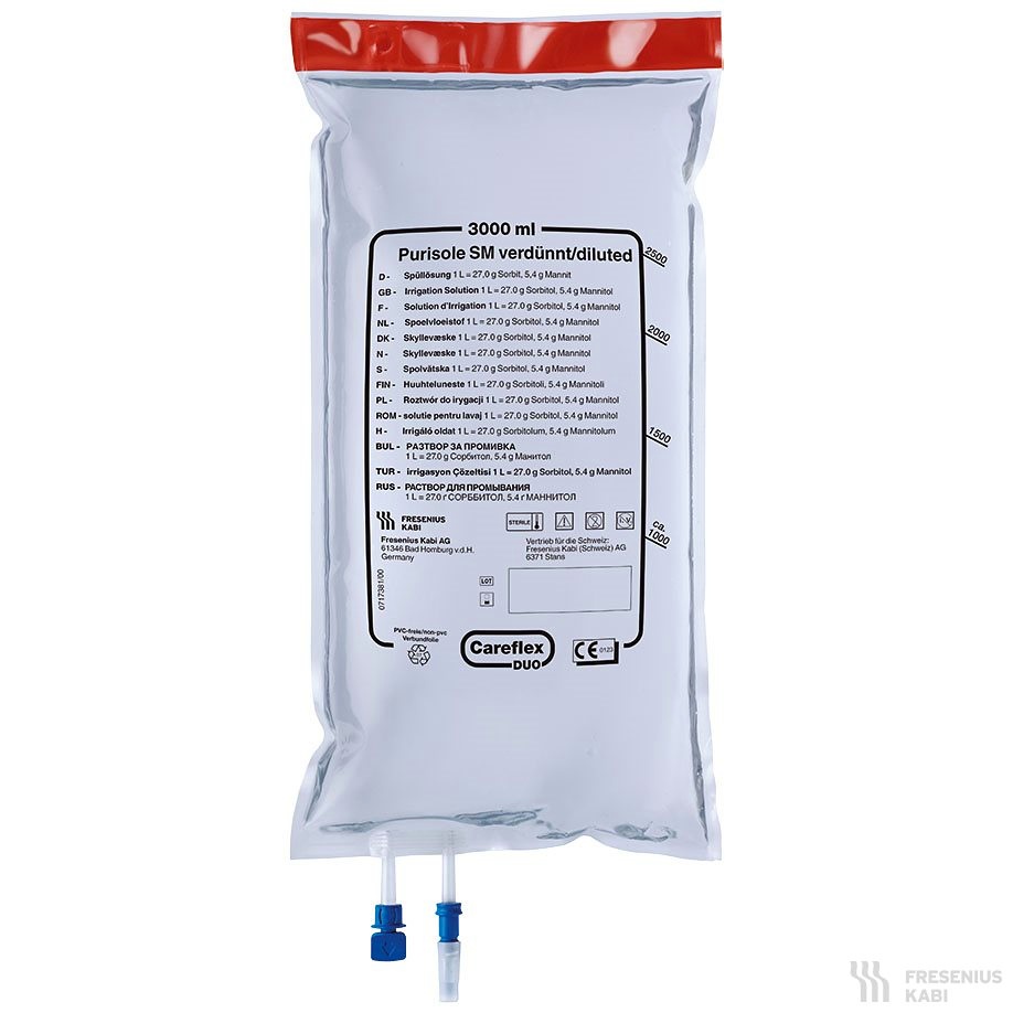 [FRE F2577161] Purisole SM verdünnt Careflex-Duo-Beutel (4 x 3000 ml)