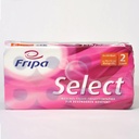 Fripa - Toilettenpapier select, 2-lagig (8 Pack à 8 x 250 Bl.)