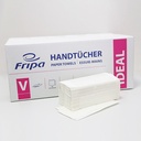 Fripa - Papierhandtücher Ideal 1-lagig Hochweiß 25 x 23 cm (20 x 250 Stck.)