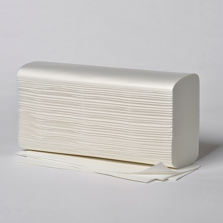 Fripa - Papierhandtücher Comfort 2-lagig Hochweiß 24 x 24 cm (15 x 150 Stck.)