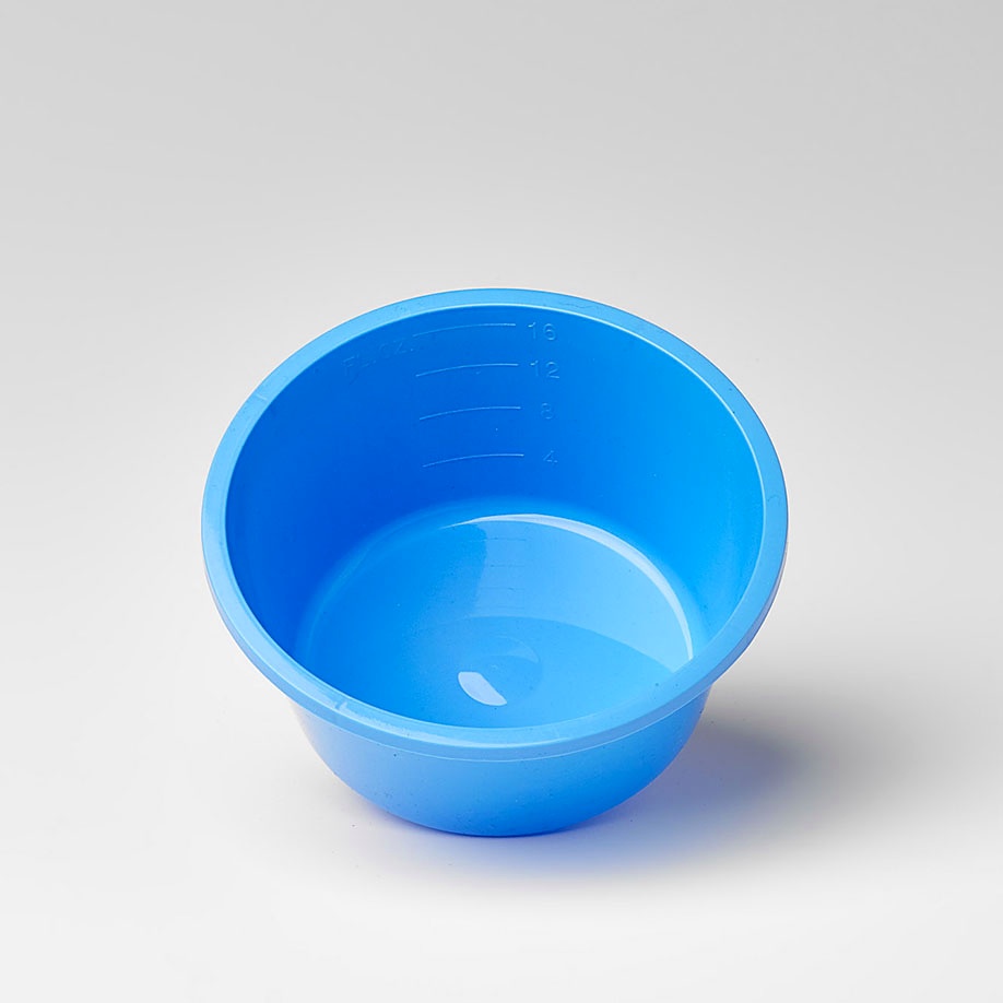 Einmal-Kunststoffschalen blau Steril, 500 ml (40 Stück)