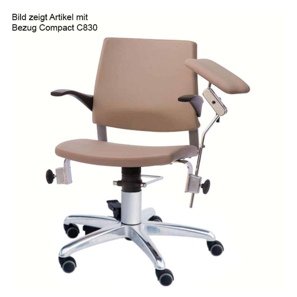 [GRP 2227702.C830] Blutentnahmestuhl Serie 22, mit Rollen Und beweglicher Rückenlehne