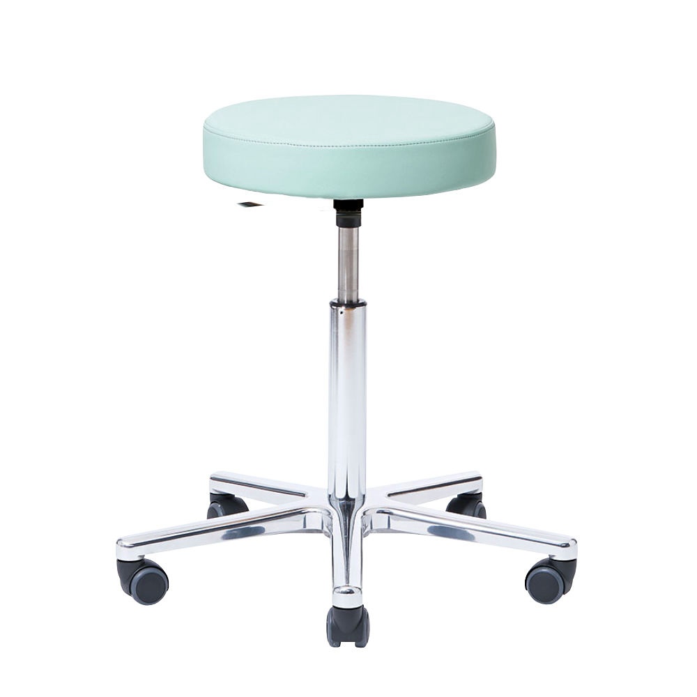 Arbeitshocker, Höhenverstellung 49-61 cm Mit Ringauslösung, ohne Fußring