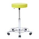 Arbeitshocker, Höhenverstellung 57-76 cm Mit Ringauslösung, mit Fußring