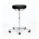 Arbeitshocker, Bezug compact schwarz Höhenverstellung 57 - 76 cm