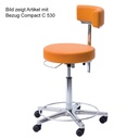 Arbeitsstuhl mit Rückenlehne Höhenverstellung 49 - 61 cm