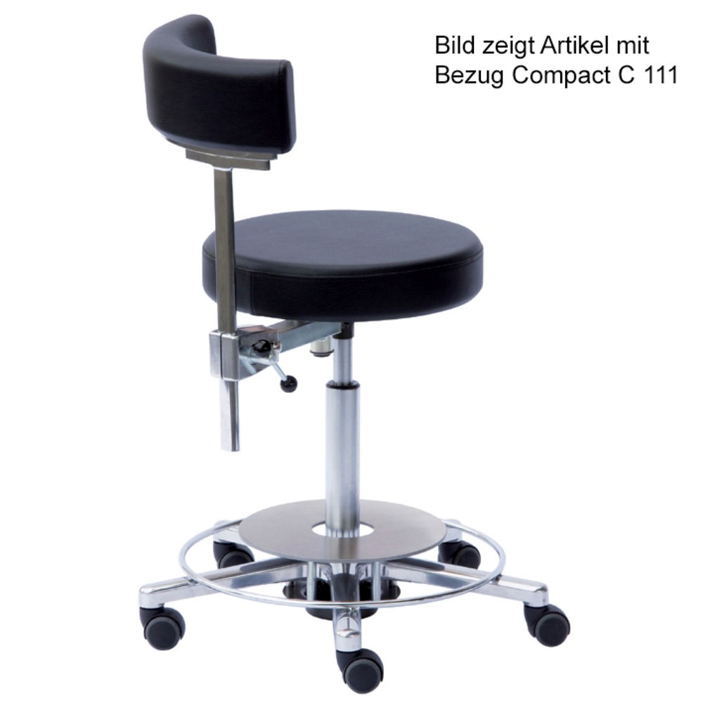 Arbeitsstuhl mit Rückenlehne Höhenverstellung 54 - 74 cm